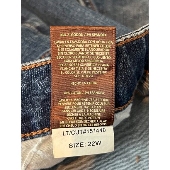 Kut from the Kloth shorts Katy boyfriend cuffed blue size 22W NEW - Picture 5 of 6